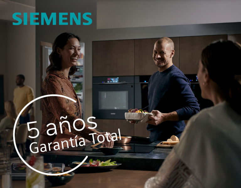 Compra tu electrodoméstico Siemens y consigue 5 años de garantía