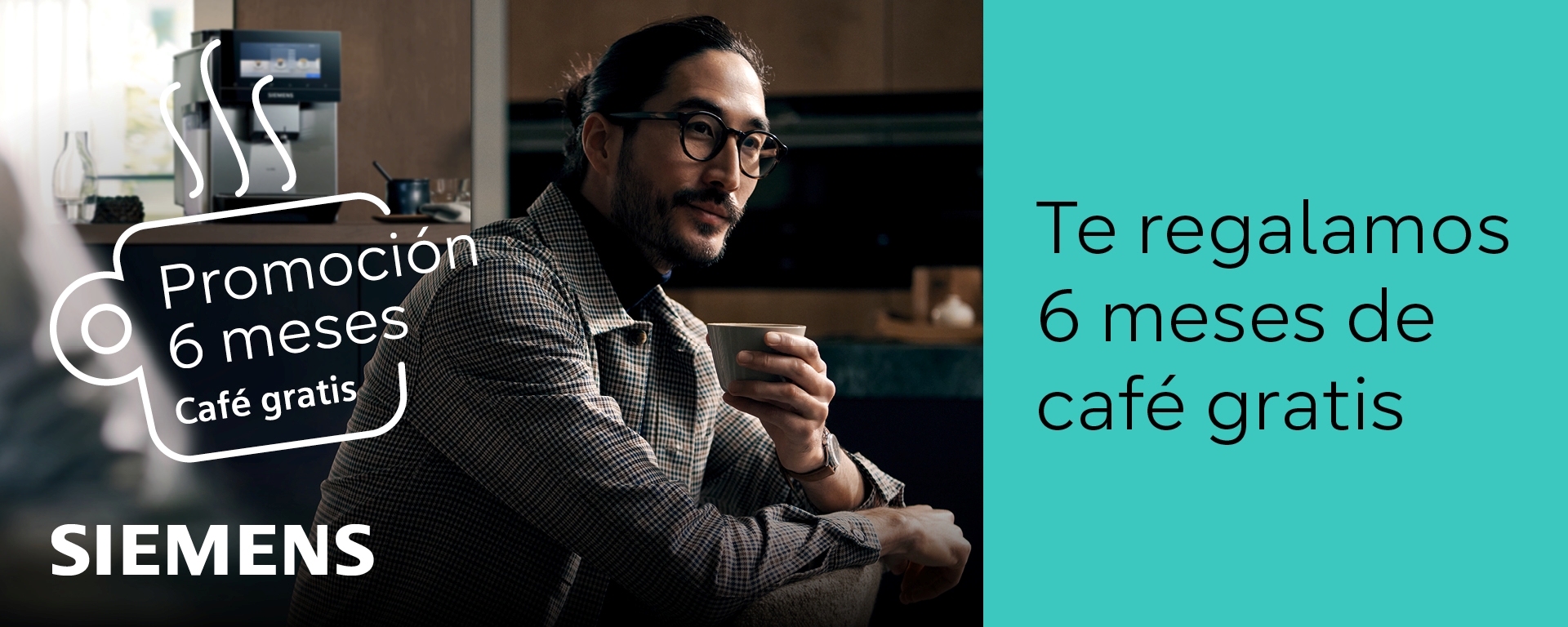 Llévate 6 meses de café de regalo con tu cafetera Siemens