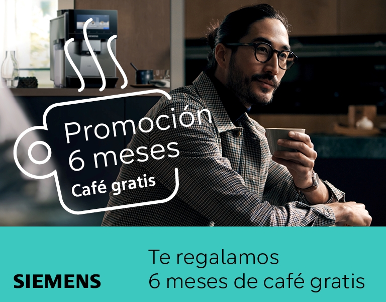 Llévate 6 meses de café de regalo con tu cafetera Siemens
