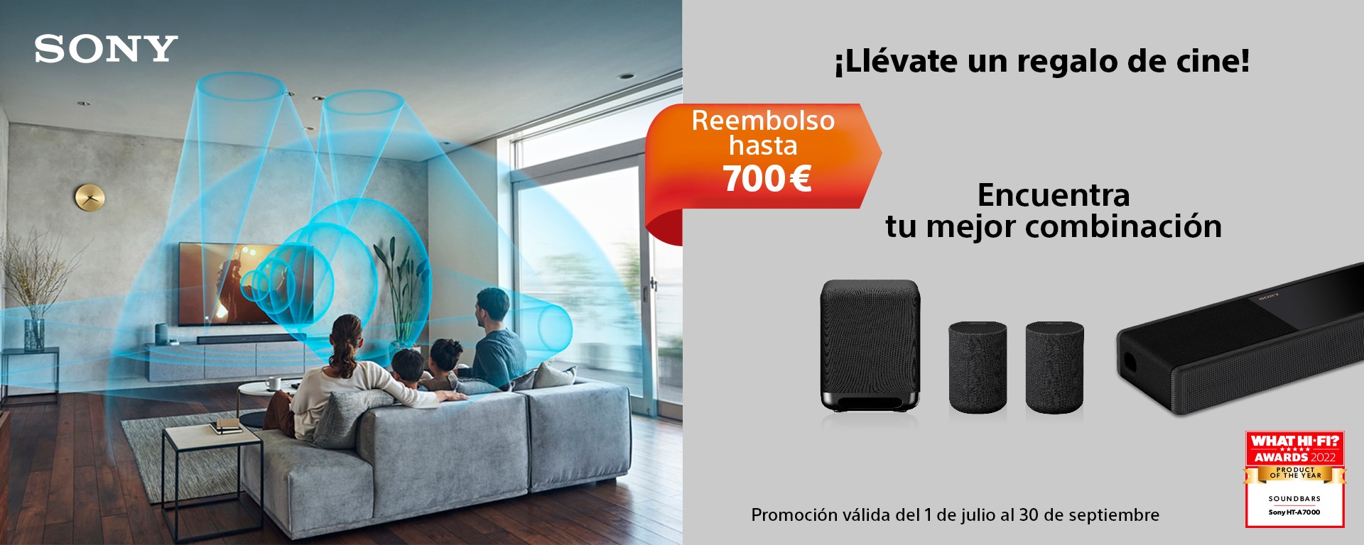Consigue un reembolso de hasta 700€ con Sony