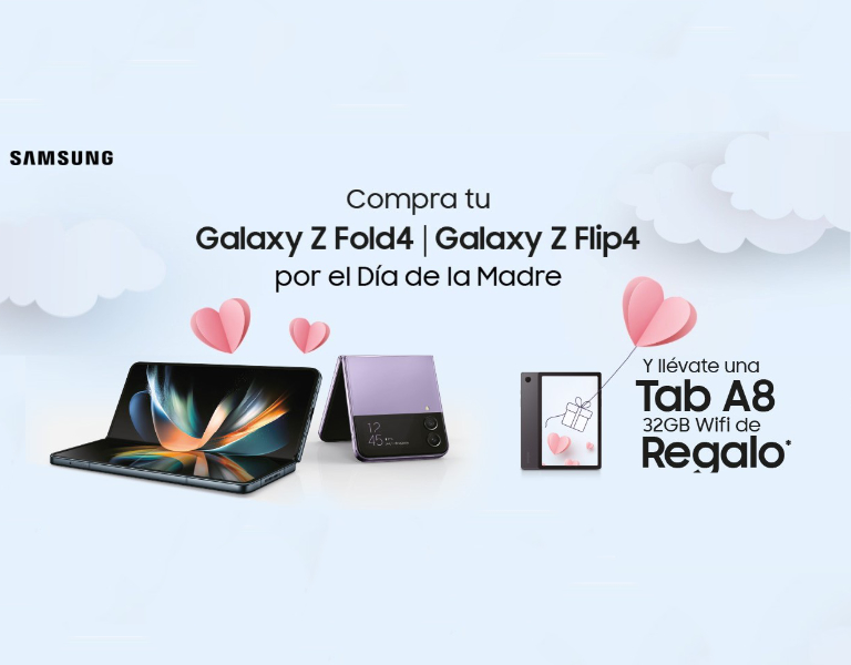 Compra tu Galaxy Z Fold4 | Z Flip4 por el Día de la Madre y consigue una Tab A8 de regalo