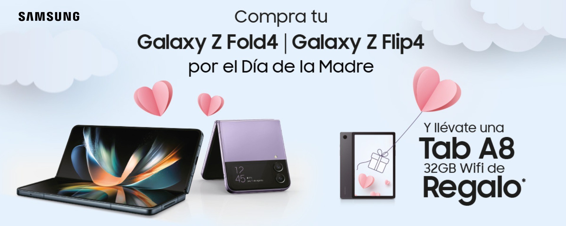Compra tu Galaxy Z Fold4 | Z Flip4 por el Día de la Madre y consigue una Tab A8 de regalo