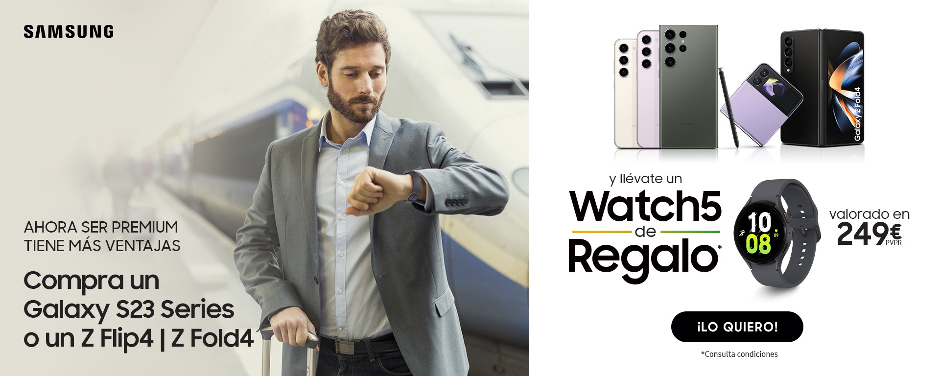 Llévate un Galaxy Watch5 con Galaxy S23 Series | Z4 Series