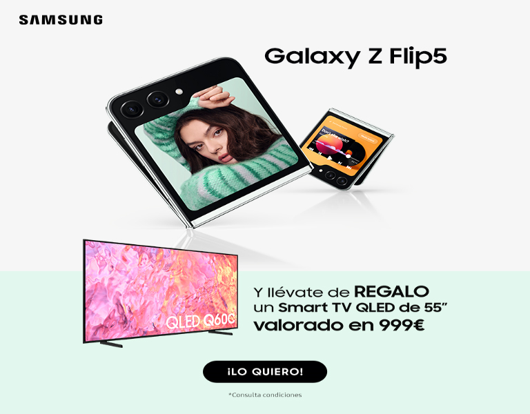 Llévate una Smart TV QLED 55” con tu Galaxy Z Flip5