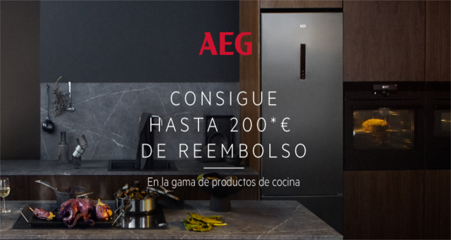 Llévate hasta 200 euros de reembolso por la compra de tu electrodoméstico AEG