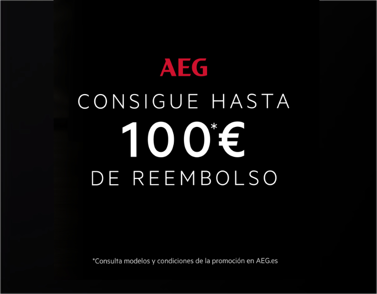 Consigue hasta 100 euros de reembolso por la compra de tu aspirador AEG