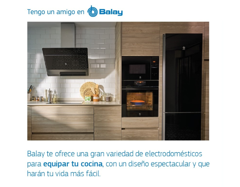 Consigue hasta 150€ de reembolso por la compra de tu placa, horno y campana Balay