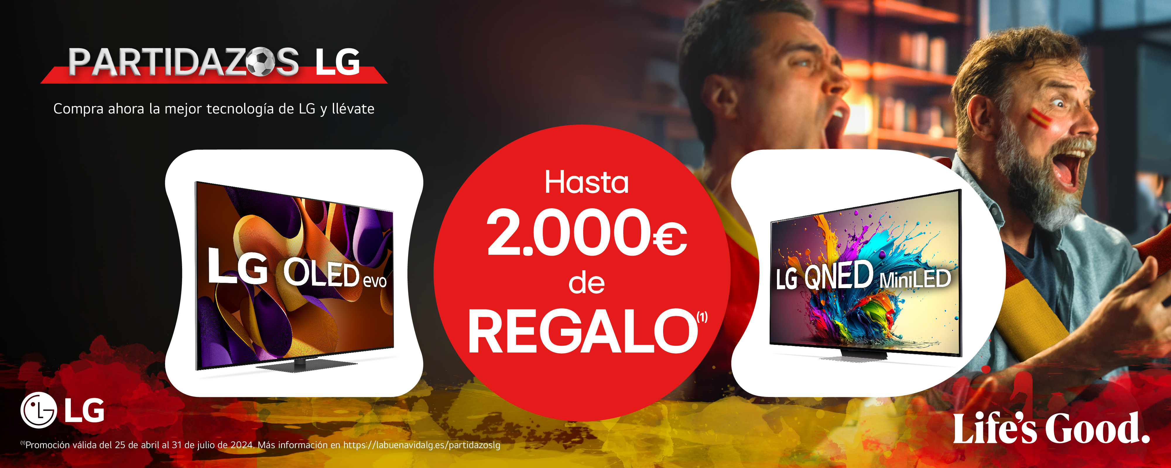 Promociones Partidazos LG. Cashback