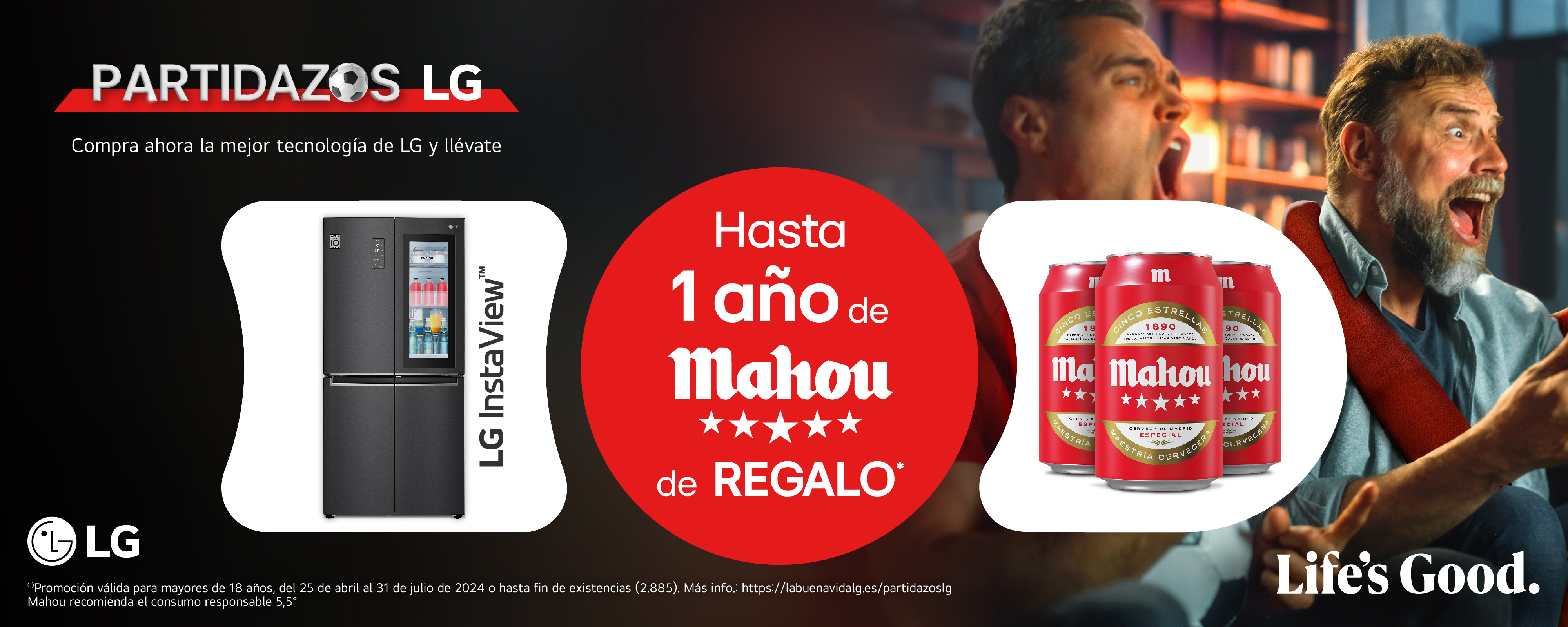 Promociones Partidazos LG. Cerveza