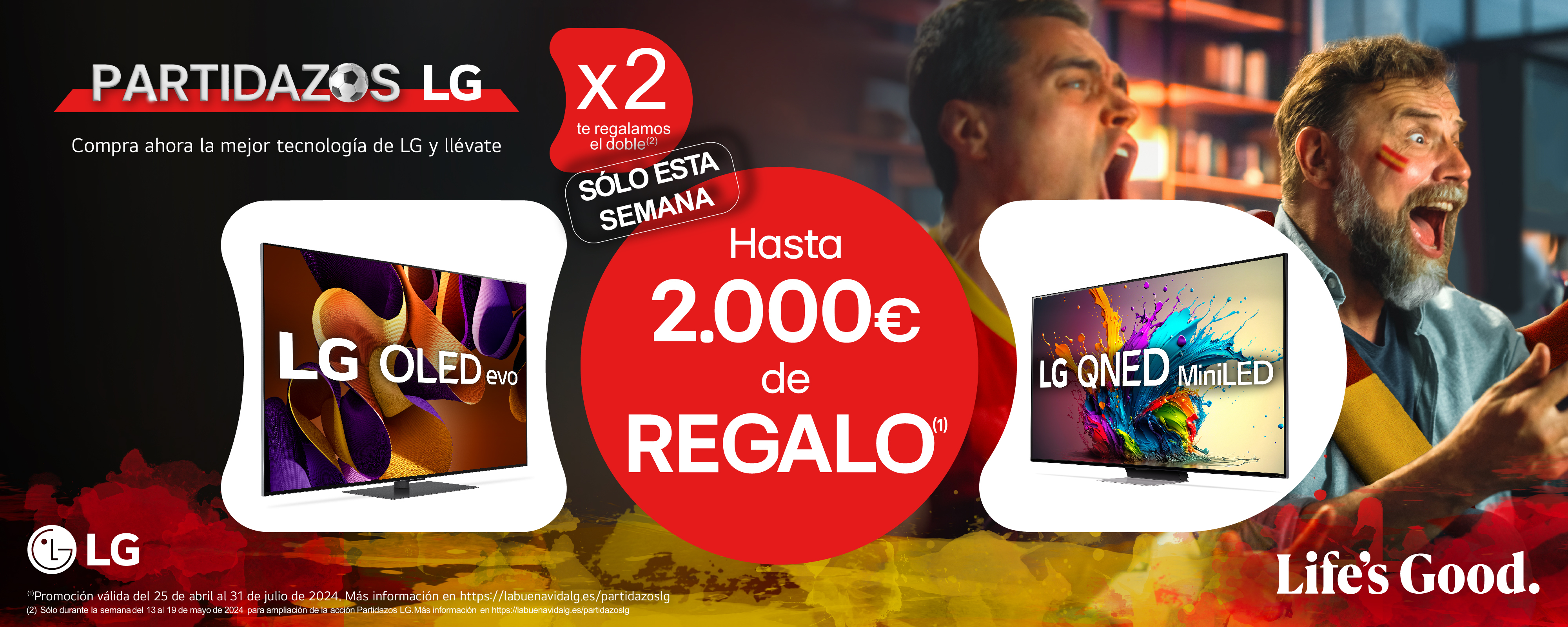 Partidazos LG Reembolso X2