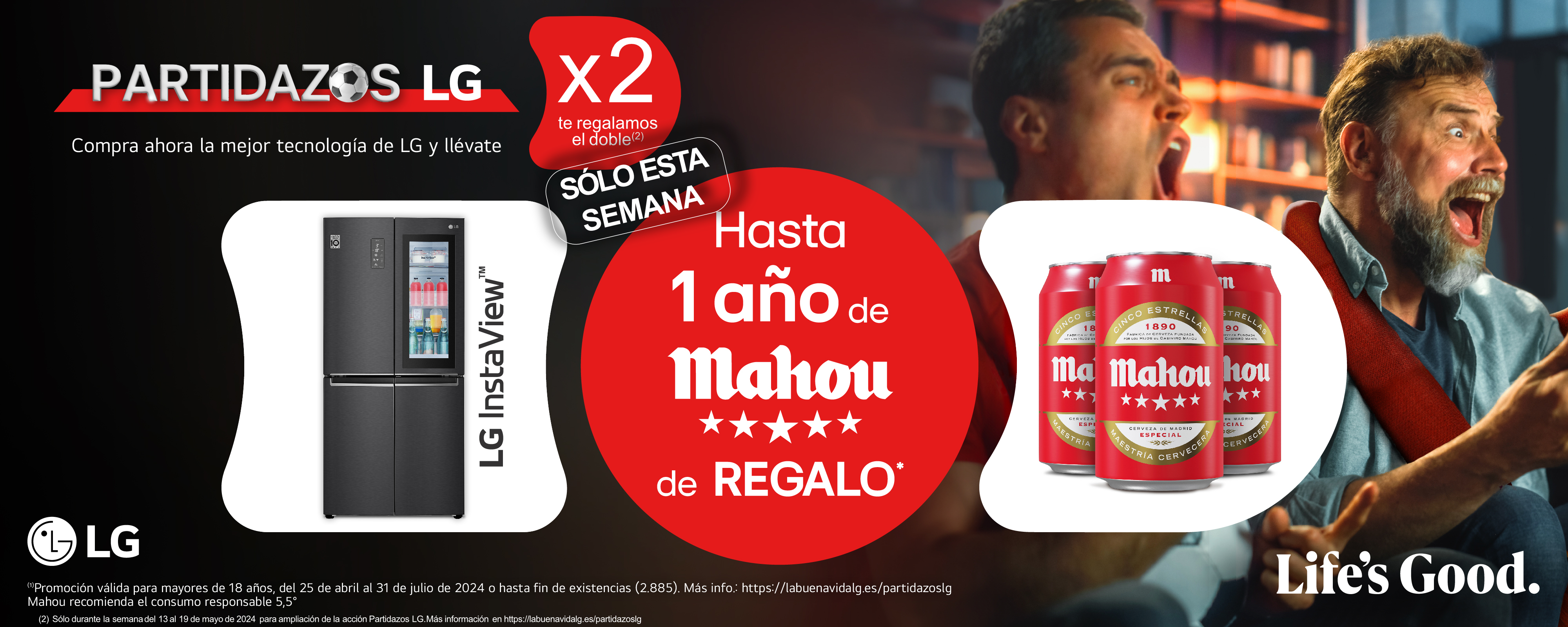 Partidazos LG Cerveza  X2