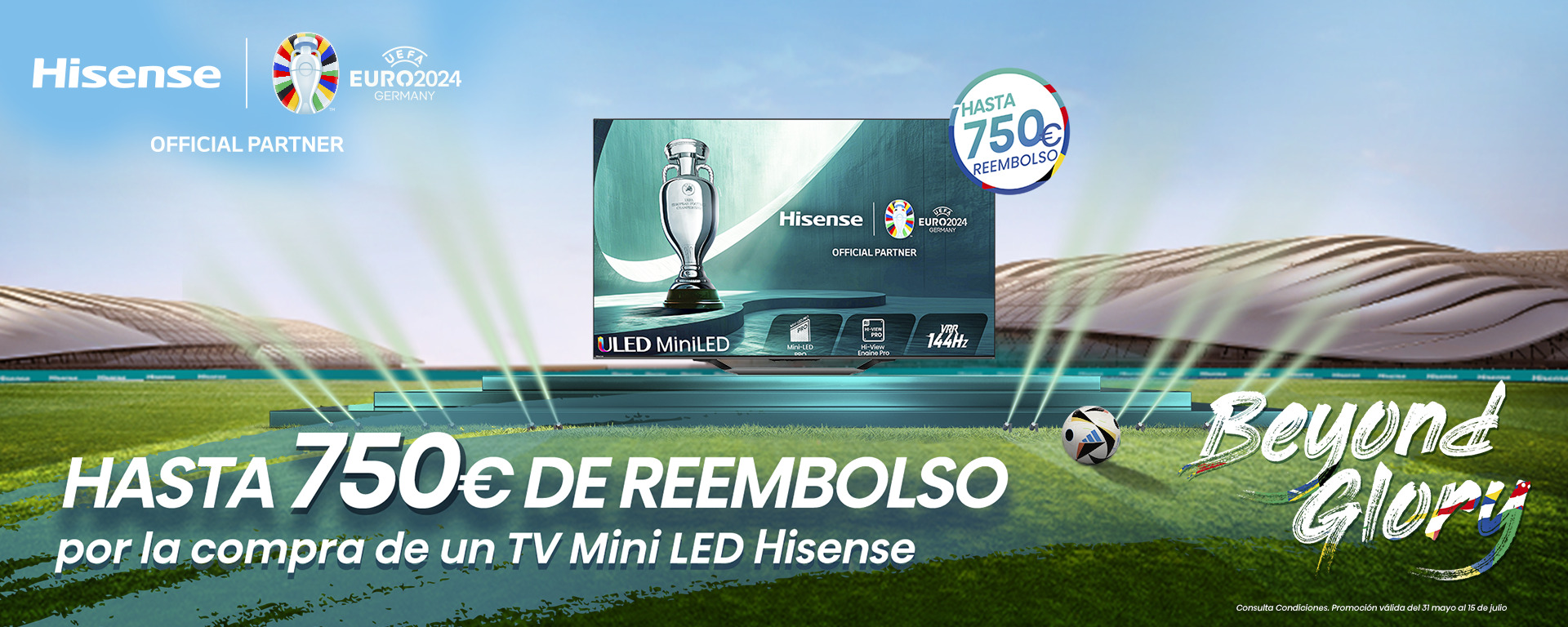 Hasta 750Euros de reembolso Hisense