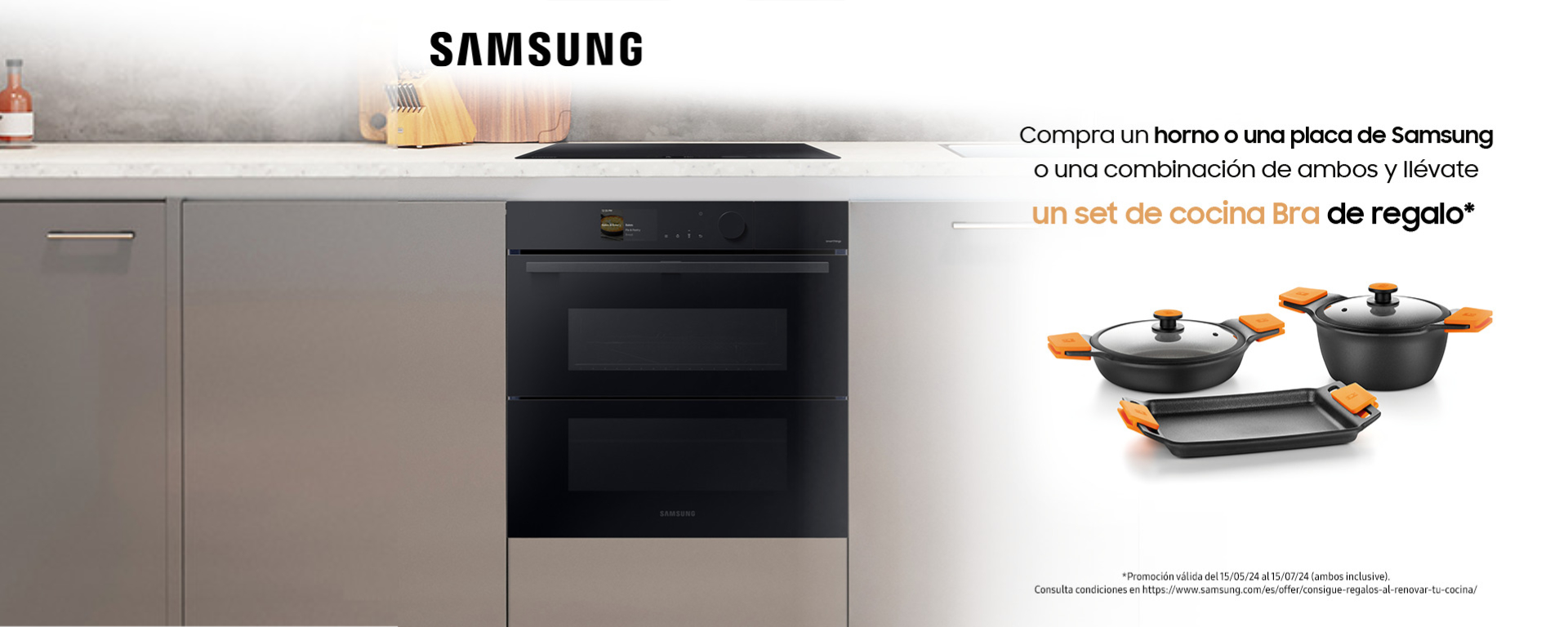 Set de cocina Bra con la compra de Samsung