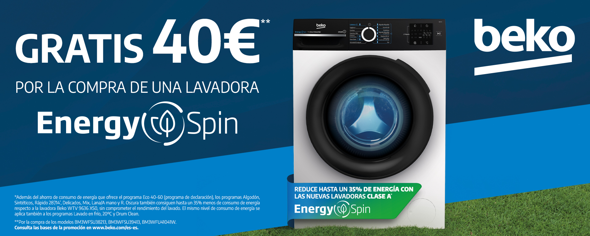 Beko  Lavadora Energy Spin