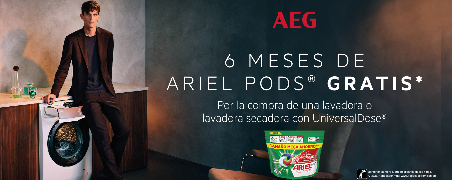 Consigue 6 Meses de Ariel Pods Gratis