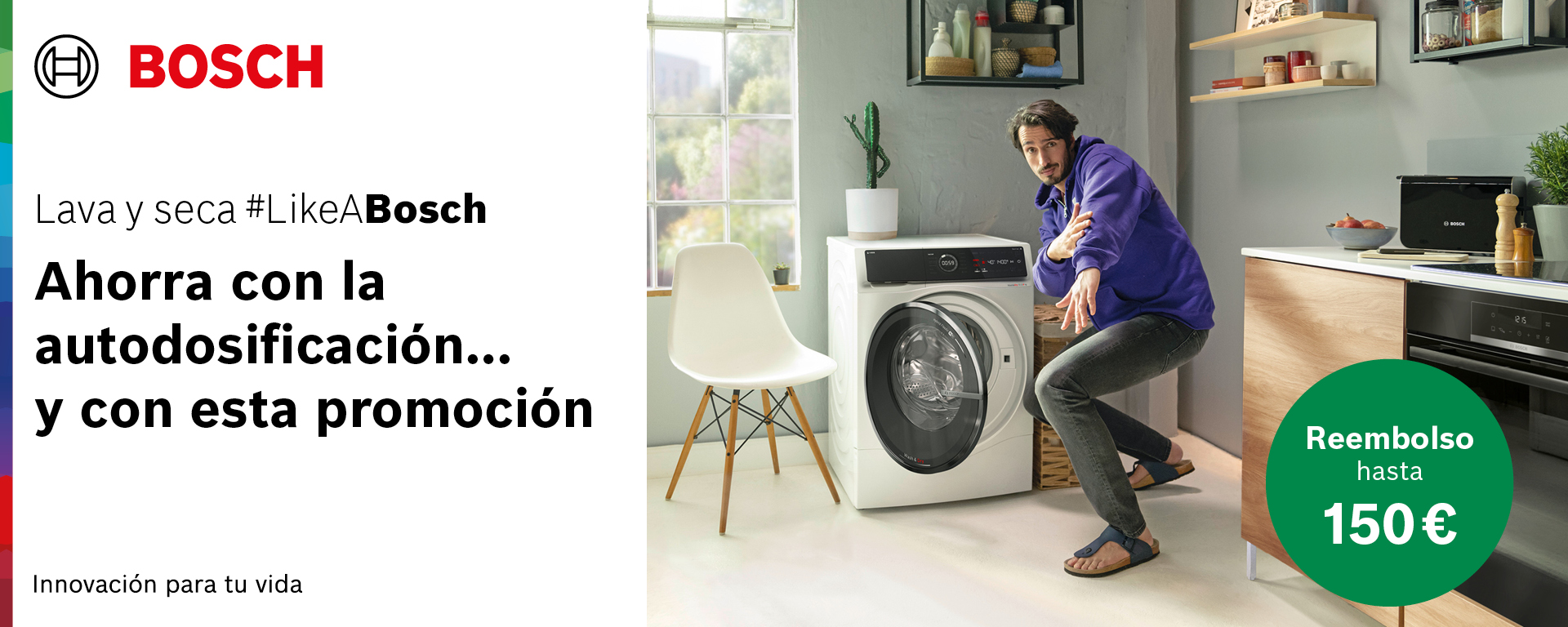 Lava y seca con Bosch