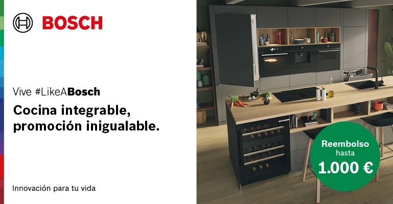 Cocina integrable, promoción inigualable. Hasta 1000€ de reembolso