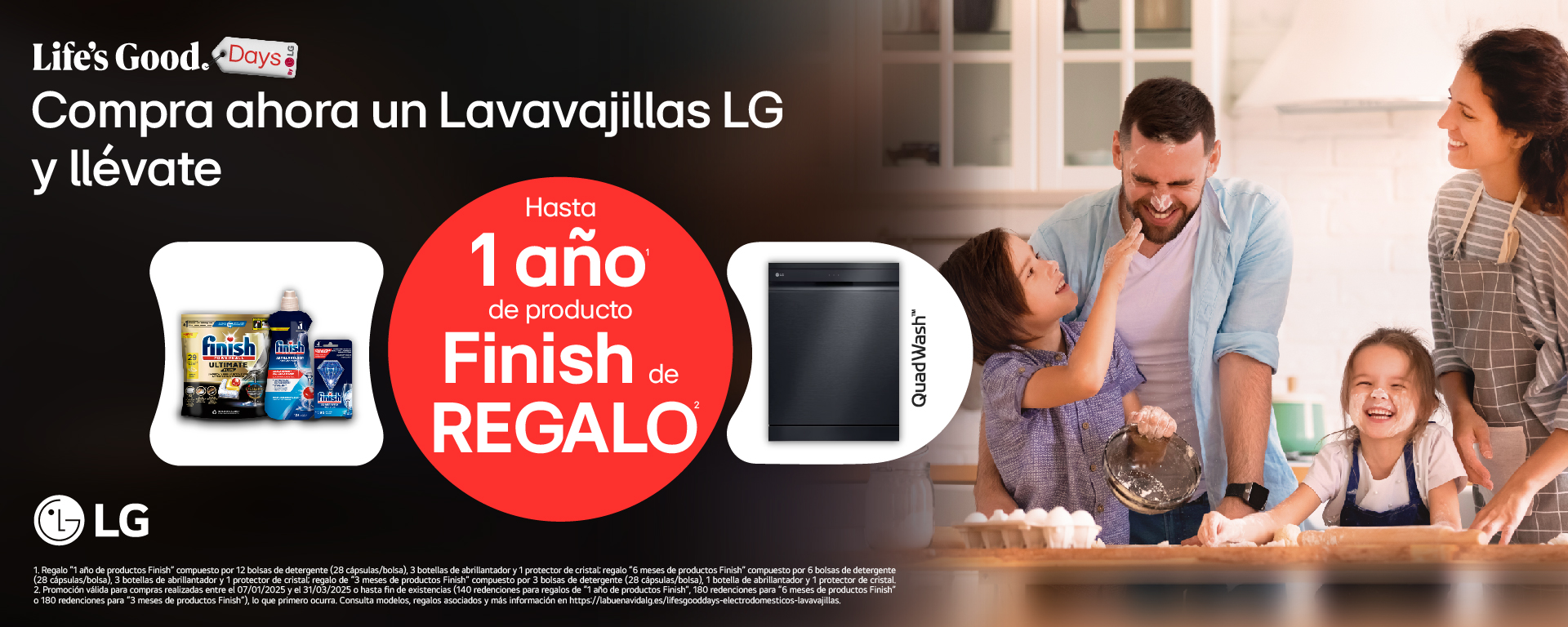 Compra una lavadora LG y llévate 1 año de detergente Natulim