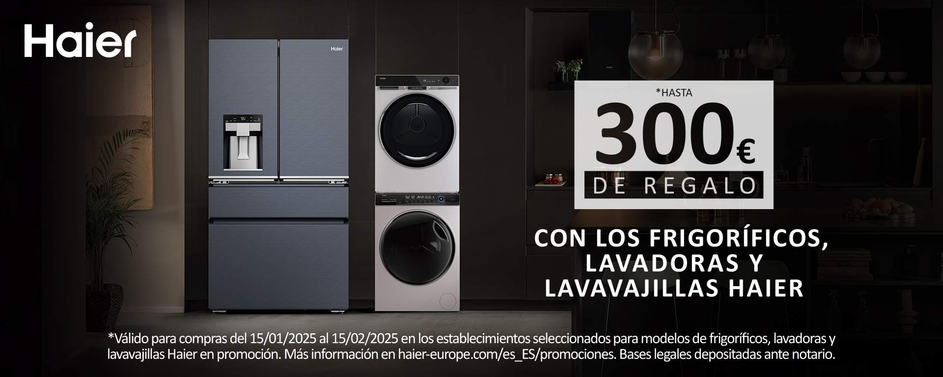 Hasta 300€ de regalo en frigorífico, lavavajillas o lavadora