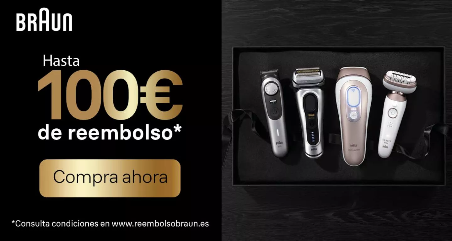 Compra uno de los productos Braun cuidado personal y llévate un reembolso de hasta 100€