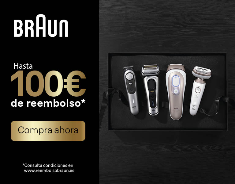 Compra uno de los productos Braun cuidado personal y llévate un reembolso de hasta 100€