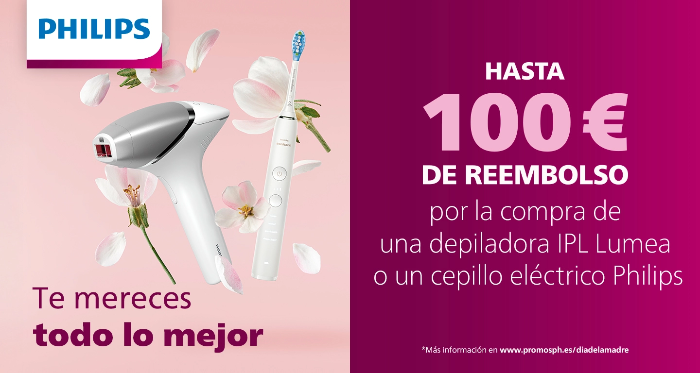 Hasta 100€ de reembolso por la compra de depiladoras y cepillos eléctricos