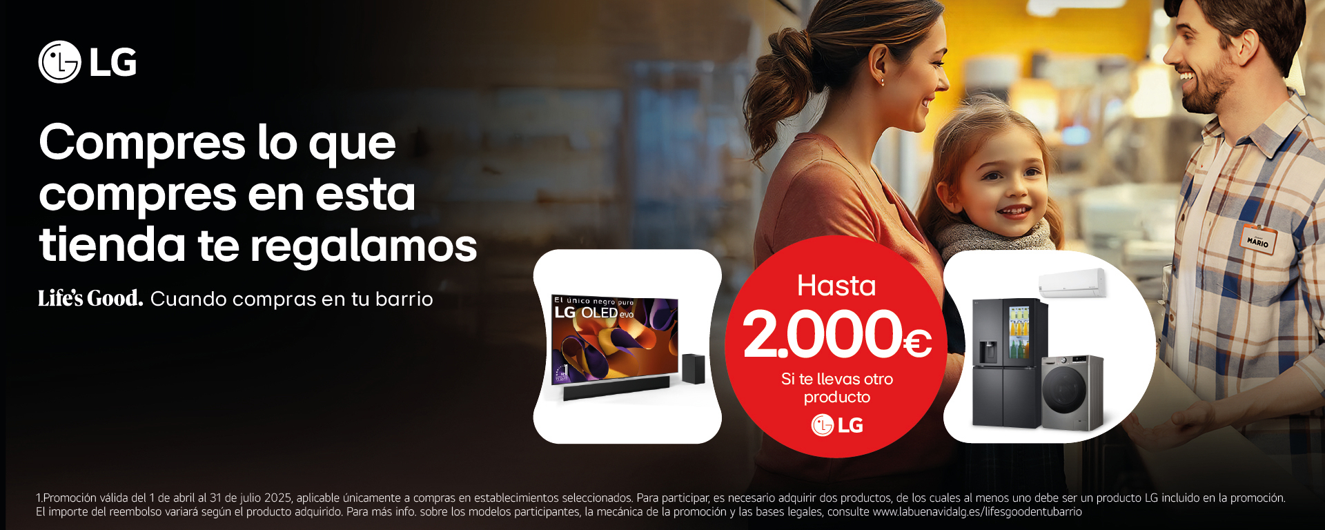 Hasta 2.000€ de regalo en tu barrio