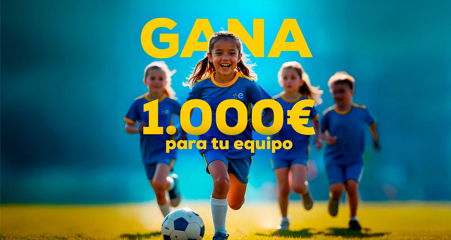 Gana 1.000€ para tu equipo de fútbol