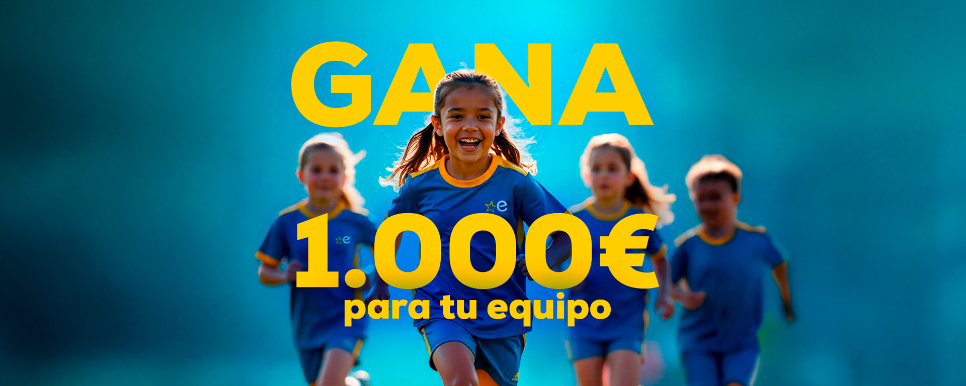 Gana 1.000€ para tu equipo de fútbol