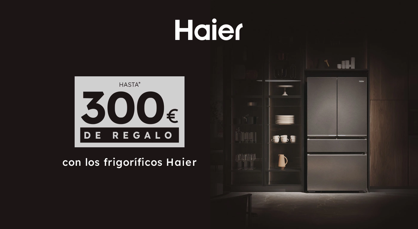 Hasta 300€ de regalo en frigoríficos Haier