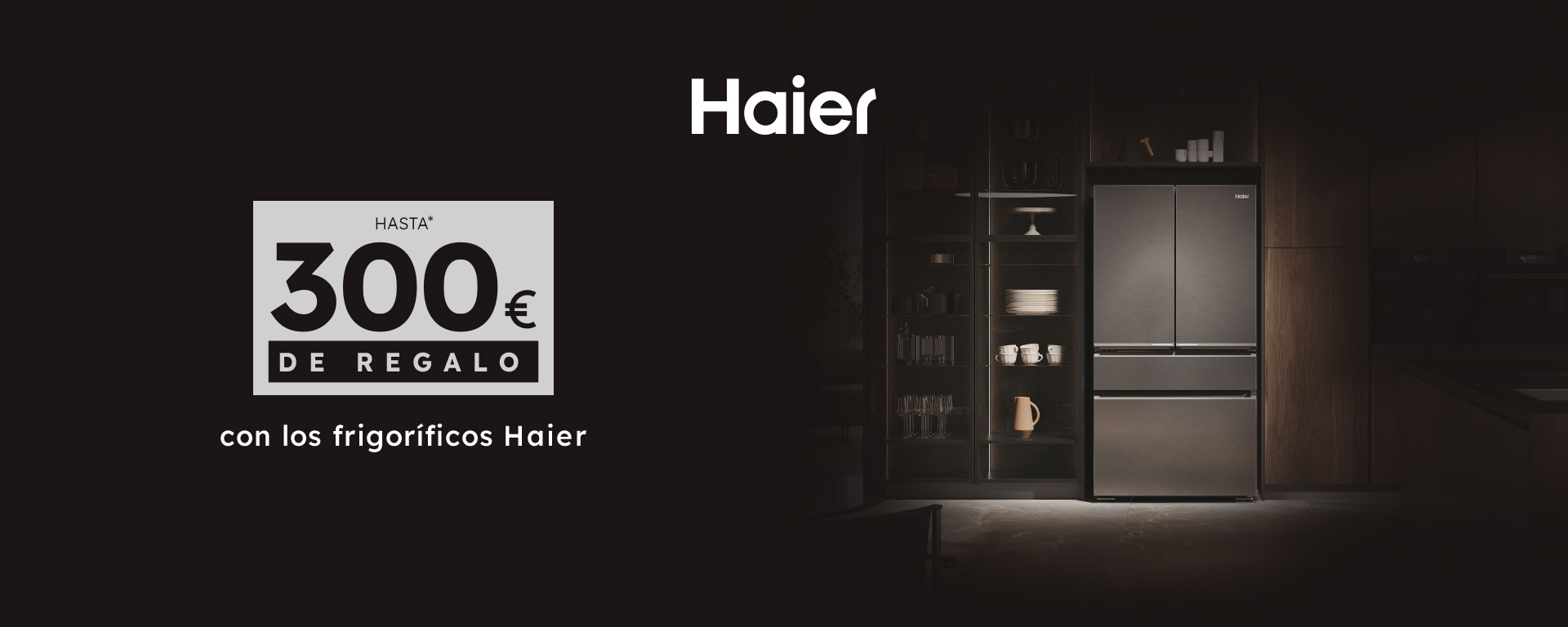 Hasta 300€ de regalo en frigoríficos Haier