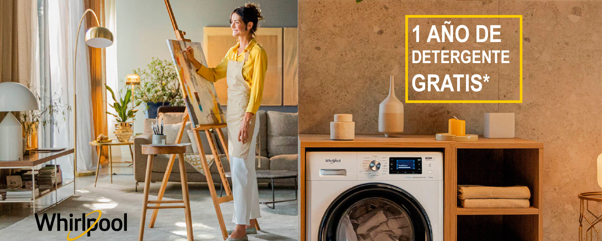 Compra tu Whirlpool FreshCare y llévate 1 año de detergente gratis