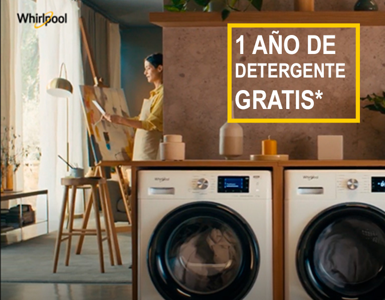 Compra tu Whirlpool FreshCare y llévate 1 año de detergente gratis