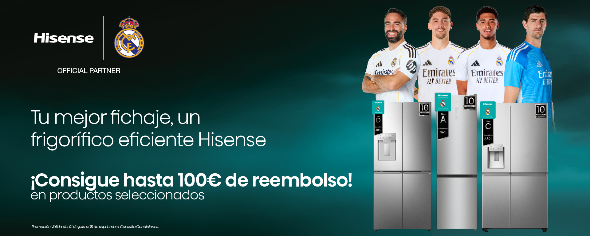 Ahorra con Hisense, frigoríficos con hasta 100€ de reembolso