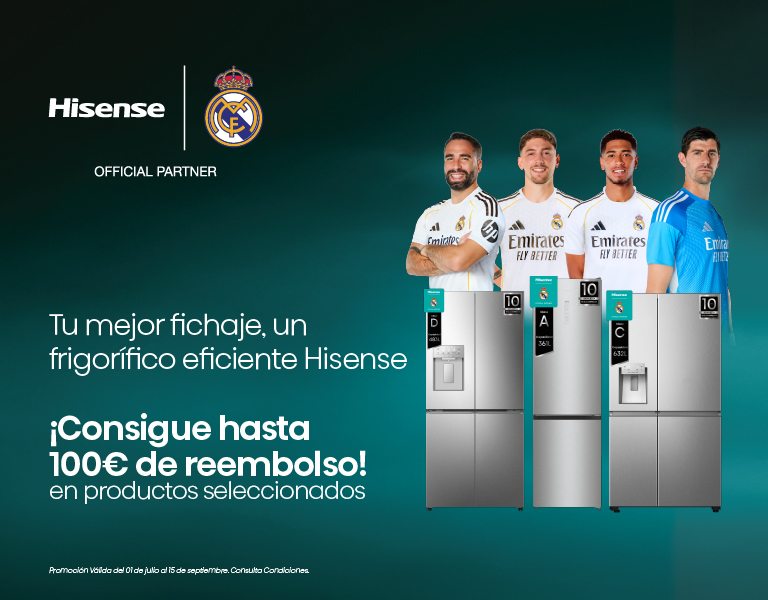 Ahorra con Hisense, frigoríficos con hasta 100€ de reembolso
