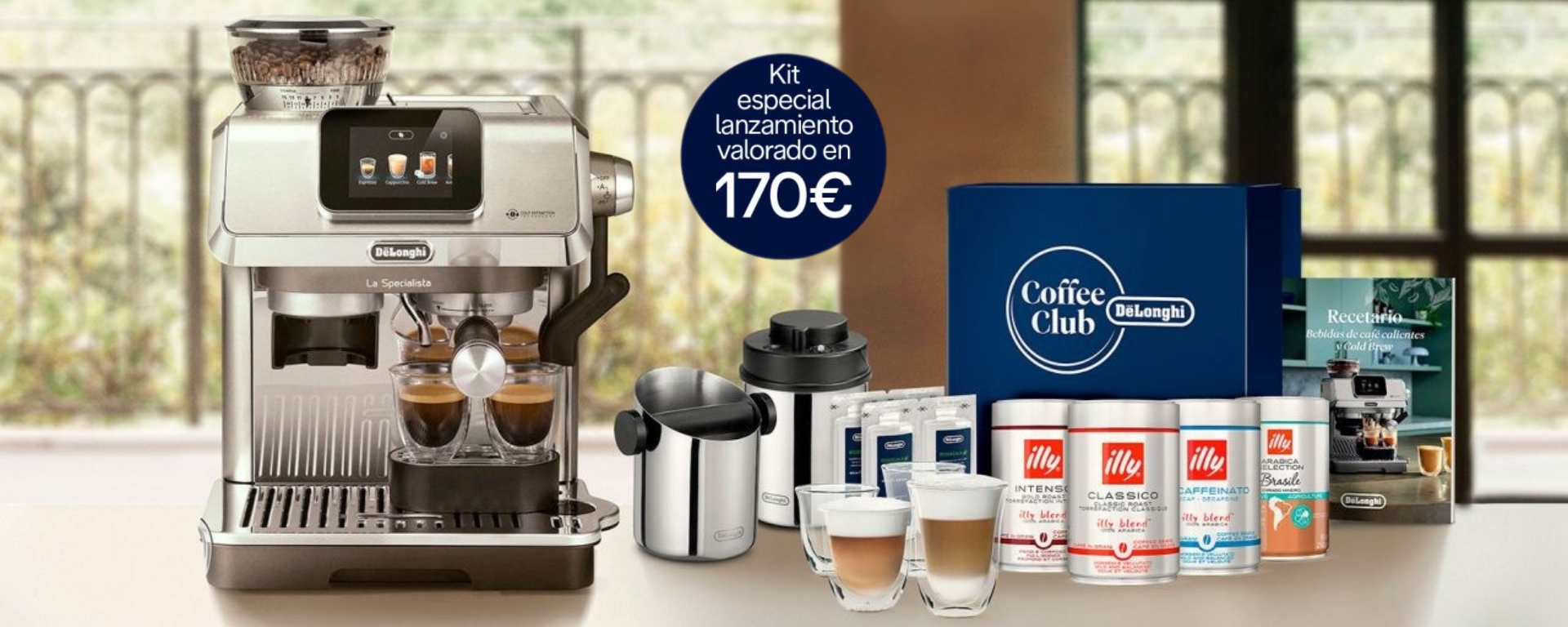  Compra tu cafetera De’Longhi  La Specialista Touch en Euronics y accede al exclusivo Coffee Club, regalo directo y garantía extendida