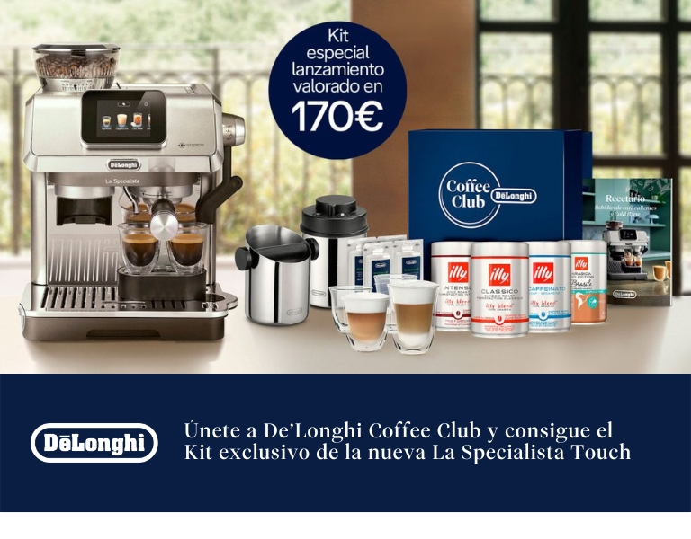  Compra tu cafetera De’Longhi  La Specialista Touch en Euronics y accede al exclusivo Coffee Club, regalo directo y garantía extendida