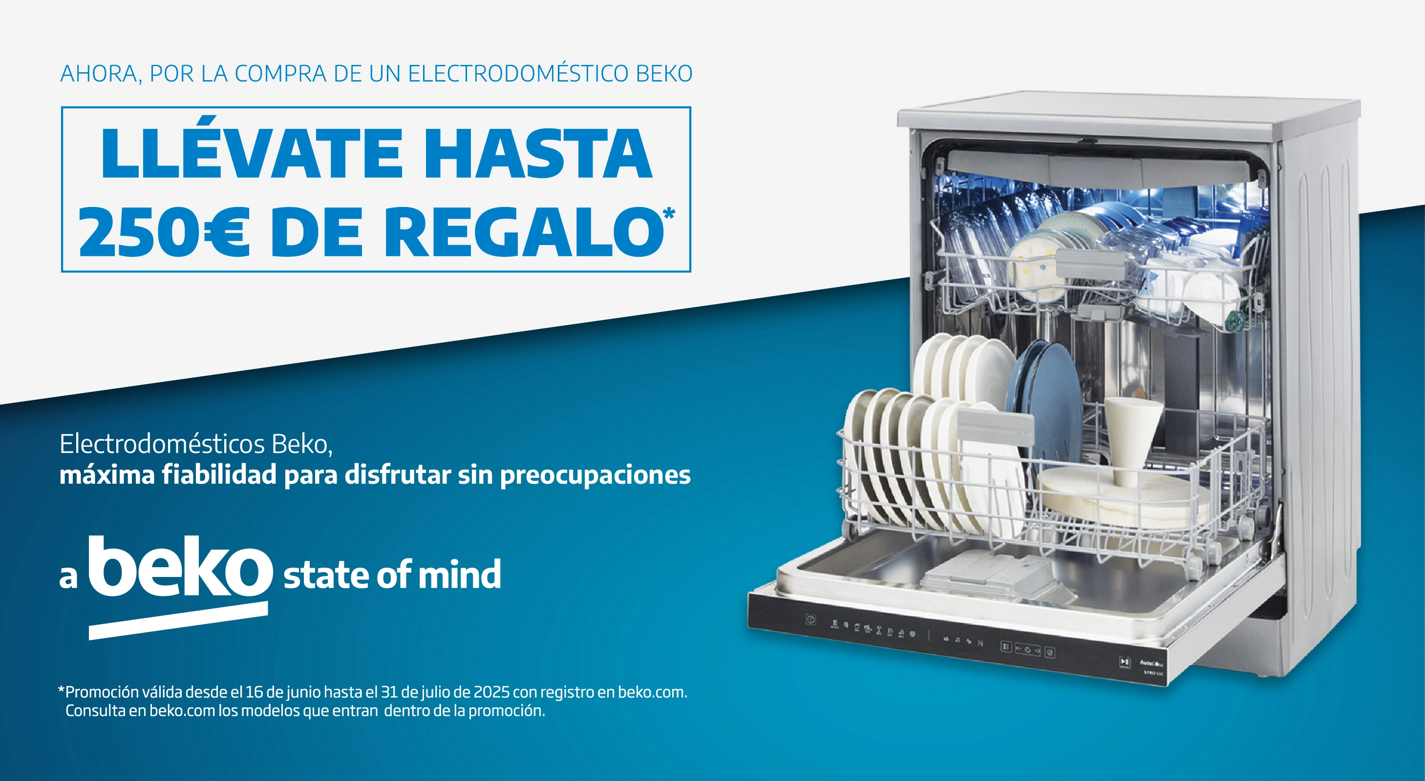 Hasta 250€ por confiar en la eficiencia y frescura de Beko