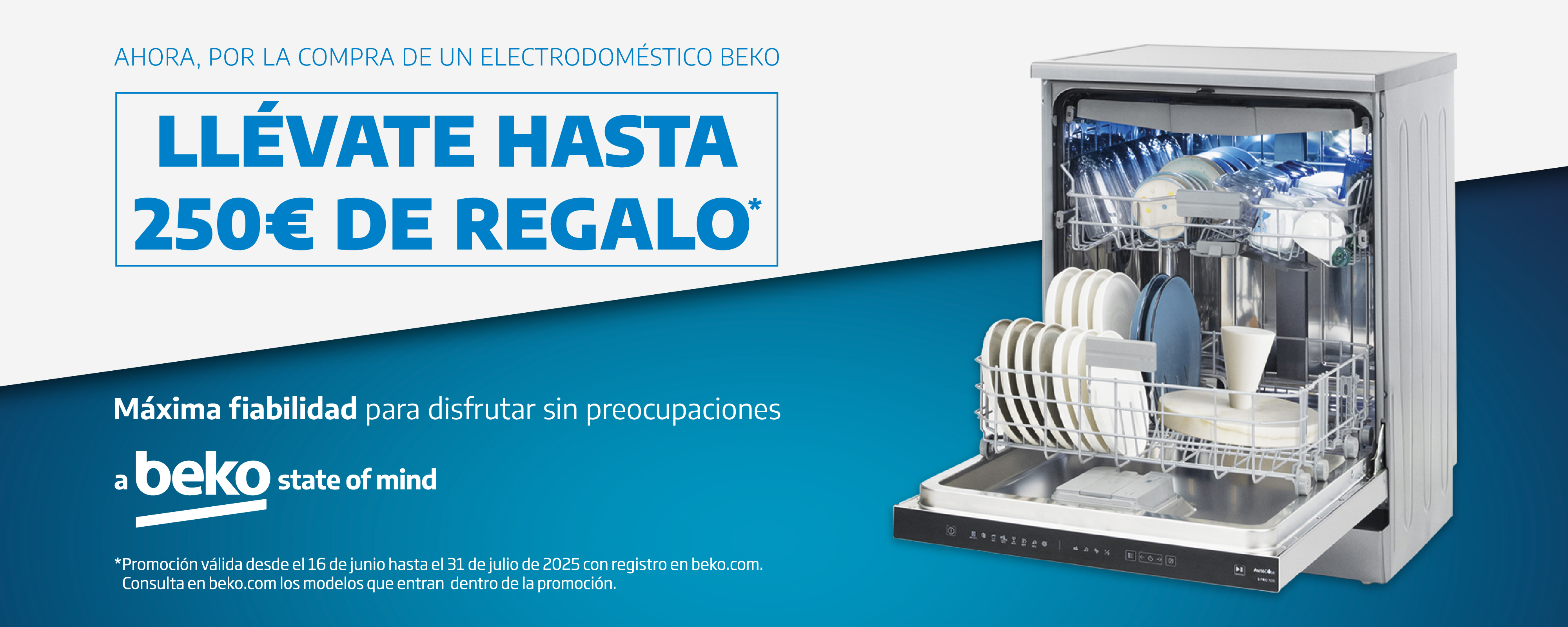 Hasta 250€ por confiar en la eficiencia y frescura de Beko