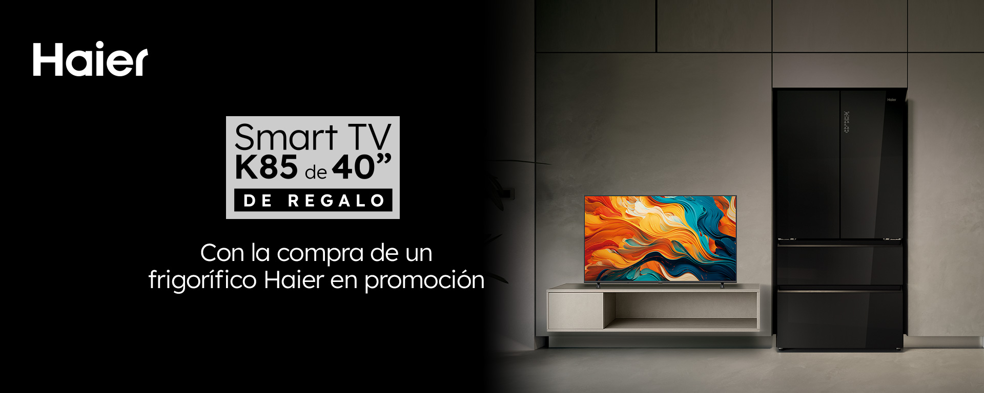 Una Haier Smart TV de regalo con la compra tu frigorífico y vinoteca Haier