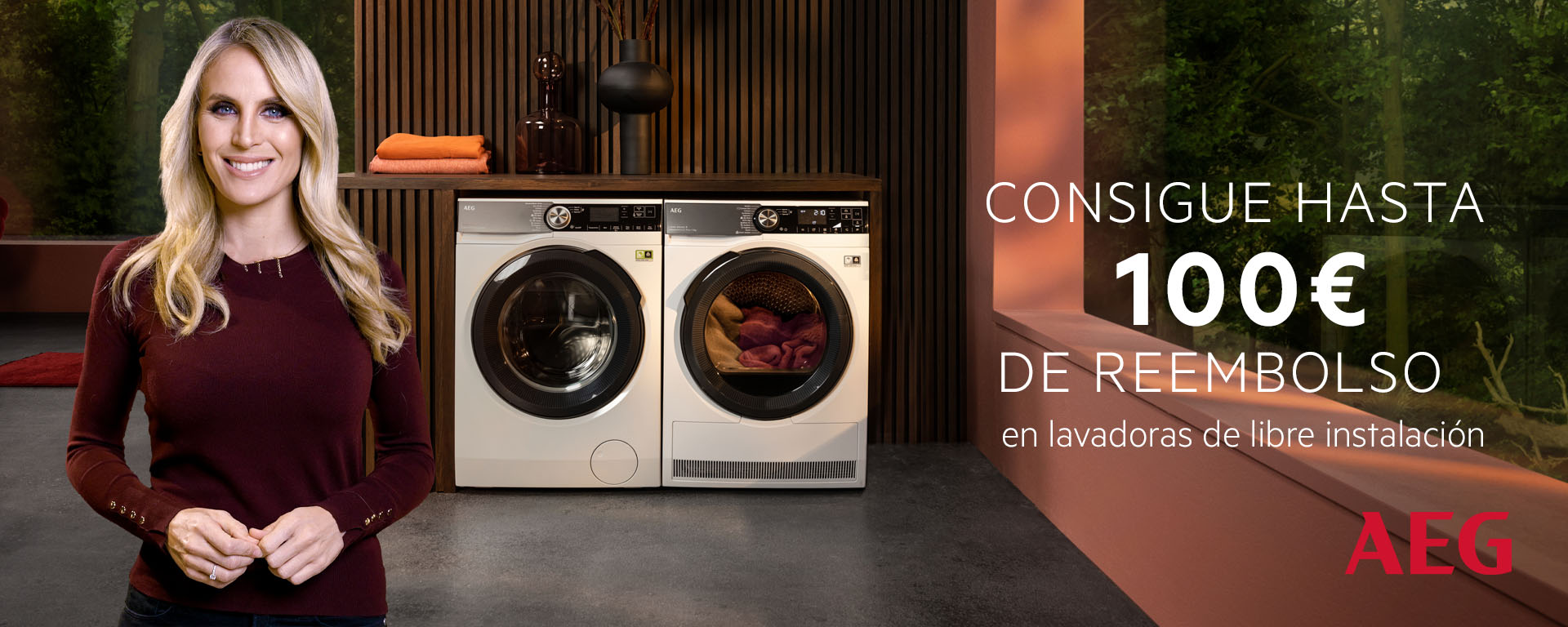 Hazte con AEG y recibe 100€ de reembolso por tu compra en lavadoras