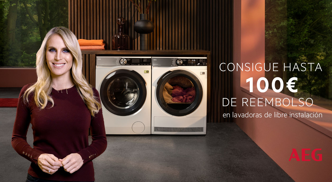 Hazte con AEG y recibe 100€ de reembolso por tu compra en lavadoras
