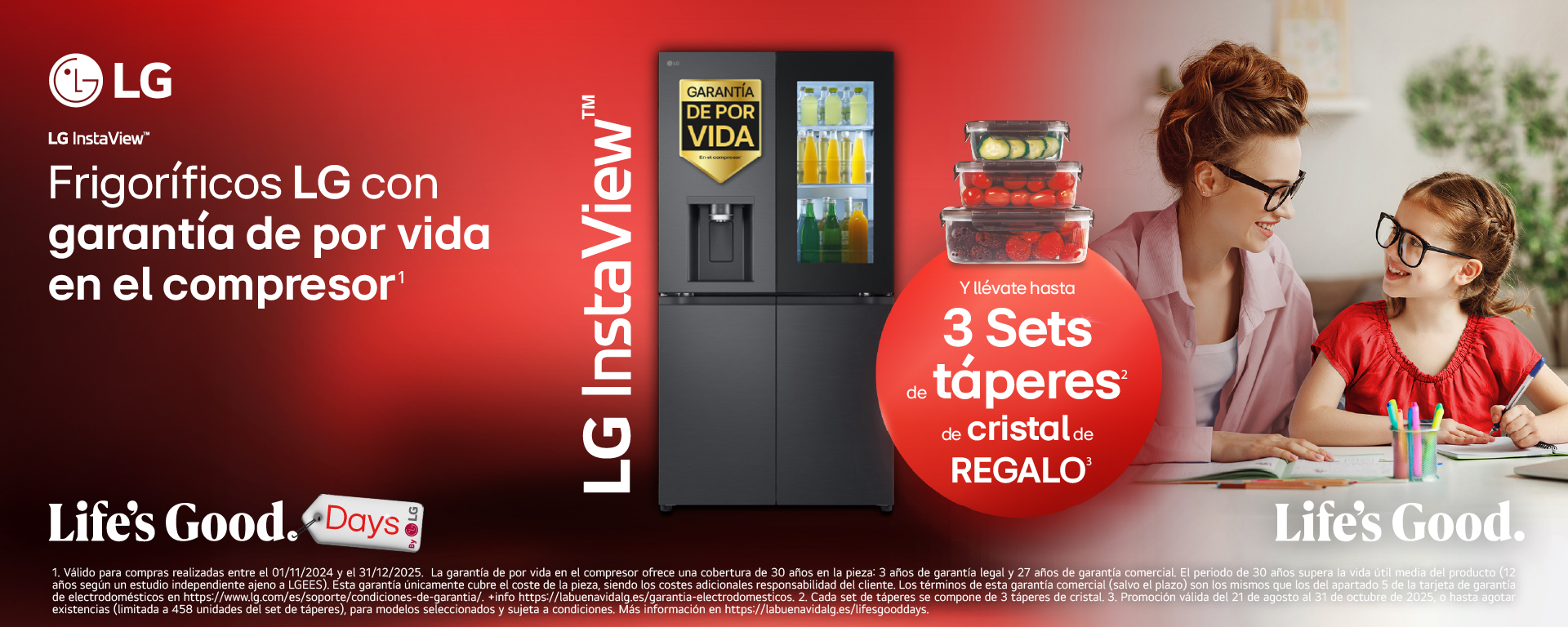 Regalo: Hasta 3 Sets de táperes de cristal