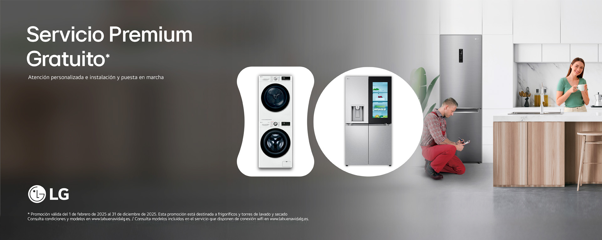 Recibe instalación y atención personalizada con el exclusivo Servicio Premium y Servicio Premium Platinum de LG gratuito