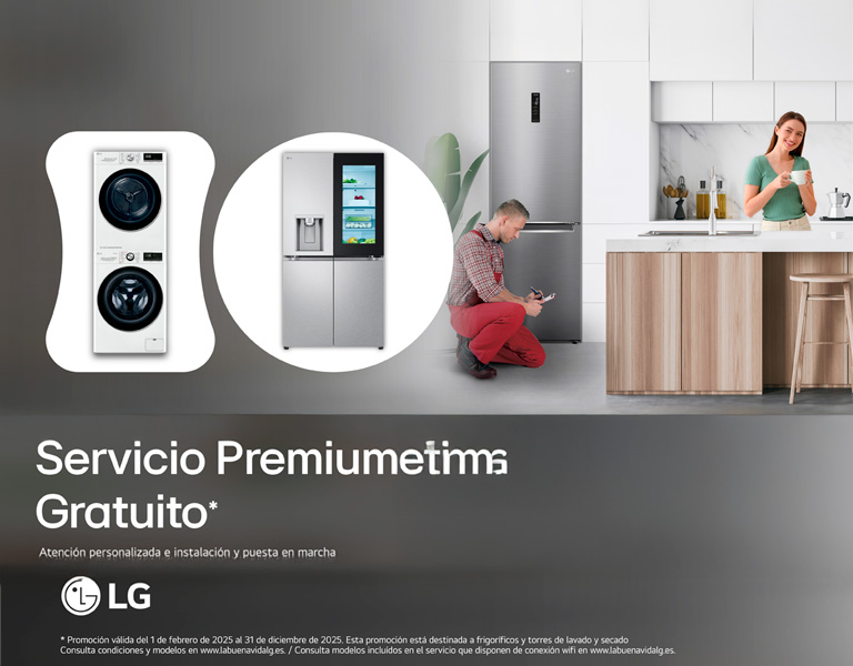 Recibe instalación y atención personalizada con el exclusivo Servicio Premium y Servicio Premium Platinum de LG gratuito
