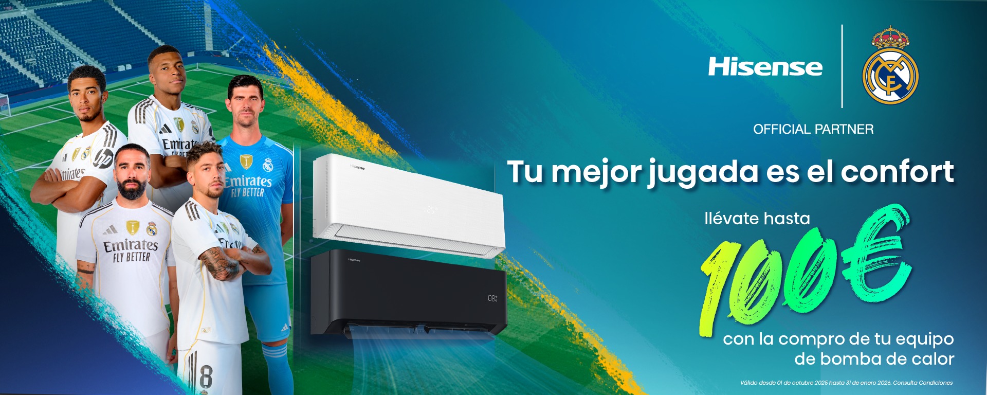 Te regalamos hasta 100€ de reembolso con los aires acondicionados Hisense
