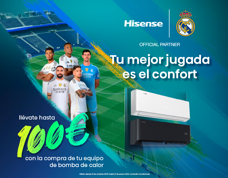 Te regalamos hasta 100€ de reembolso con los aires acondicionados Hisense