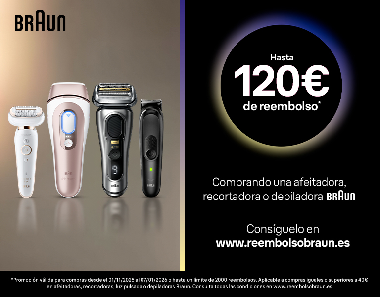 Hasta 120€ de reembolso con tu compra Braun estas navidades