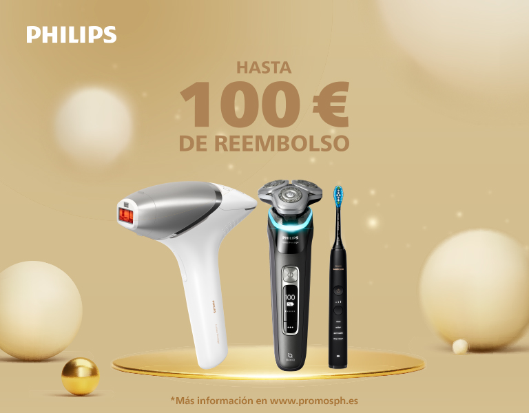 Compra tu producto Philips y recibe hasta 100 € de reembolso