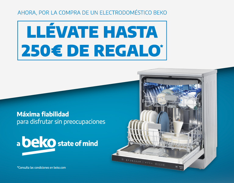 Hasta 250 € de reembolso con tu nuevo electrodoméstico Beko